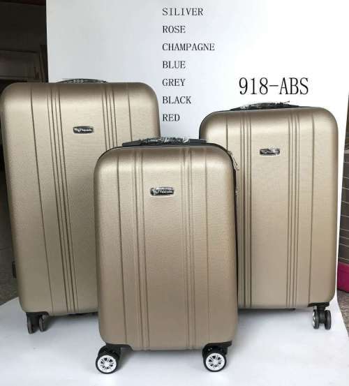 Set of 3 Suitcases Travel Trolley Luggage,ABS with Universal Wheels