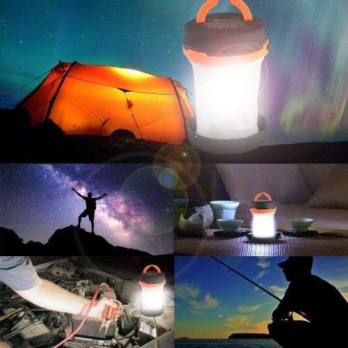 Portable Camping Lantern LED Hiking Light Lamp Collapsable Flashlight Outdoo