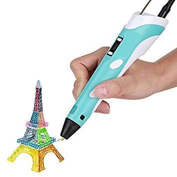 3D Printing Drawing Pen + 3x ABS Filament + EU Plug Power Adapter Kit