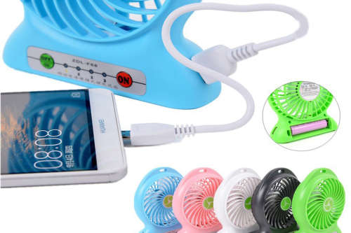 Mini Portable Fan Rechargeable Lithium 18650 Battery Powered Fan