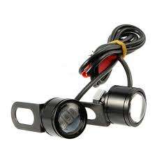 2pcs Motorcycle ATV LED Mirror Warming Flash Decor Strobe License Plate Light Lamp