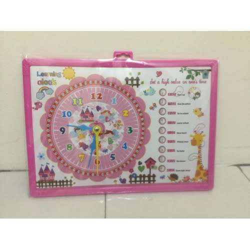 LEARNING CLOCK/WHITEBOARD MAGNETIC