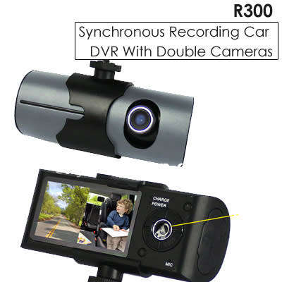 SYNCHRONOUS RECORDING VEHICLE-MOUNTED DVR WITH DOUBLE CAMERAS