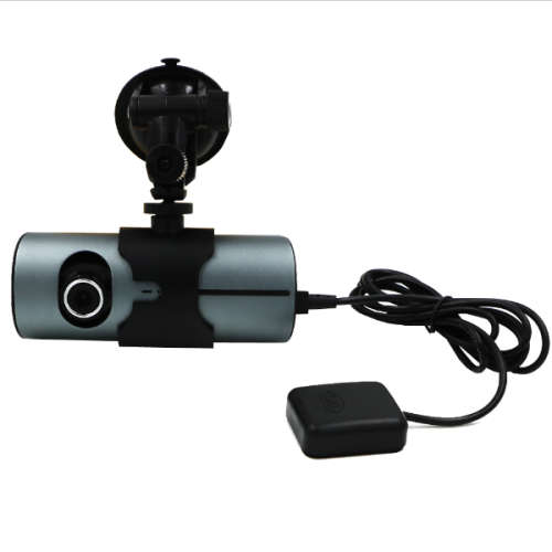 SYNCHRONOUS RECORDING VEHICLE-MOUNTED DVR WITH DOUBLE CAMERAS