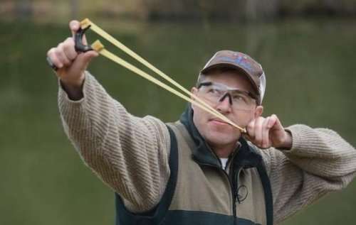 Outdoor Powerful Alloy Catapult Slingshot