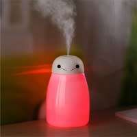 Anion Moisturizing Instrument - 400ml Mini Portable 7 Color LED Night Light Cool Mist Humidifier wit