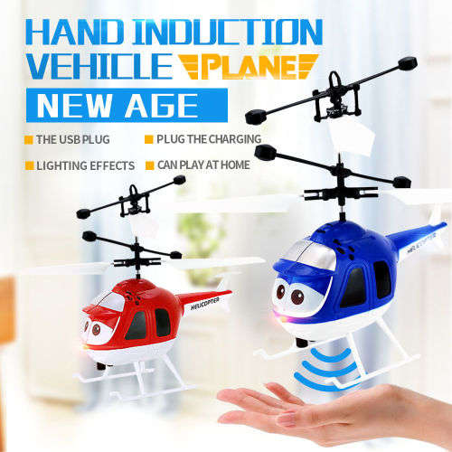Flying Mini RC Infraed Induction Helicopter Aircraft Flashing Light Kids Toy Hot