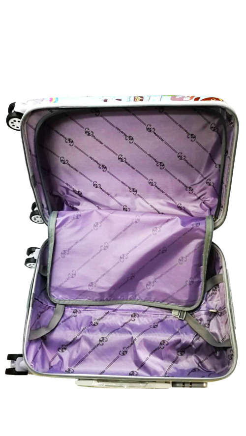 Colourful Set of 5 Suitcases Travel Trolley Luggage,ABS with Universal Wheels,2 piece Cosmetic bag