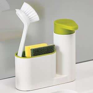 2-PIECE SINK TIDY SET EASY PRESS SOAP PUMP