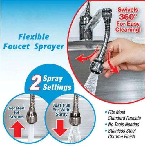 FLEXIBLE FAUCET SPRAYER