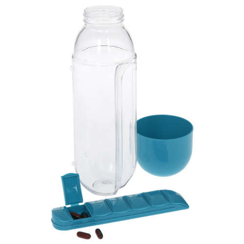 Pill & Vitamin Organiser Water Bottle