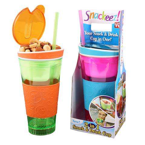 Snackeez Snack & Drink in one cup