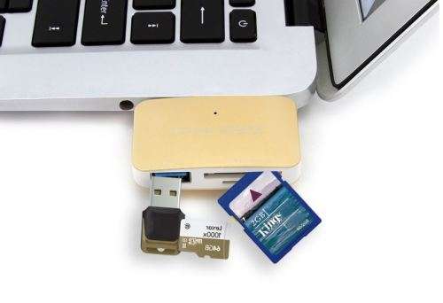 Mini Size 3 in 1 OTG USB 3.0 Hub Combo 3 In 1 SD/TF Card Reader
