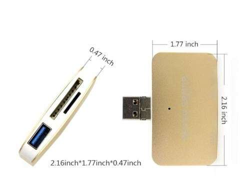 Mini Size 3 in 1 OTG USB 3.0 Hub Combo 3 In 1 SD/TF Card Reader