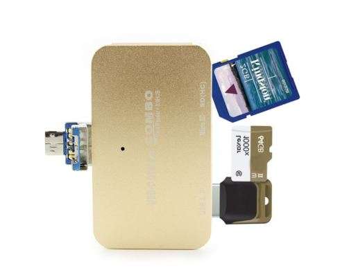 Mini Size 3 in 1 OTG USB 3.0 Hub Combo 3 In 1 SD/TF Card Reader