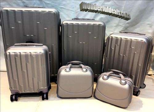 6 PIECE LUGGAGE SET/ABS Trolley Luggage with Universal Wheels