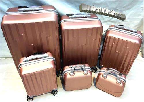 6 PIECE LUGGAGE SET/ABS Trolley Luggage with Universal Wheels