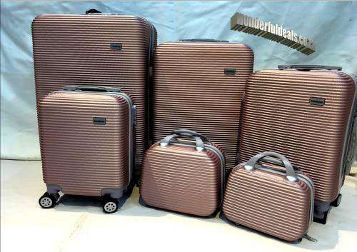 6 PIECE LUGGAGE SET/ABS Trolley Luggage with Universal Wheels