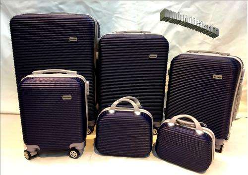 6 PIECE LUGGAGE SET/ABS Trolley Luggage with Universal Wheels