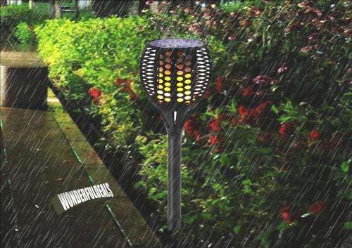 96 LED Solar Power Path Torch Light Dancing Flame Lighting Flickering Lamp
