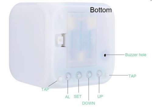 GLOWING LED COLOUR CHANGE ALARM CLOCK