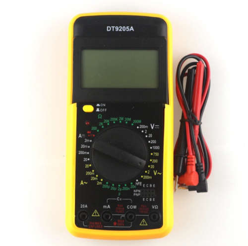 DT9205A Digital Multimeter AC DC AMP VOLT