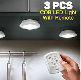 3 PIECE COB LED LIGHTS WITH REMOTE