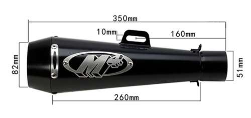 Universal Motorcycle Exhaust m4