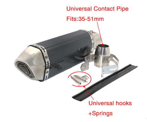 Racing Universal Motorcycle Escape Tube Muffler Exhaust