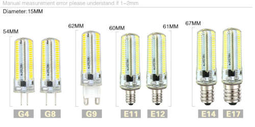 Bi-Pin G4 SMD 3014 Silicone Led Lamp 72Led 220V 360 Beam Angle Home Lighting