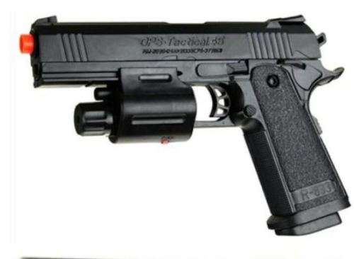 OPS TACTICAL .45 BB GUN WITH LASER LIGHT USES 6mm