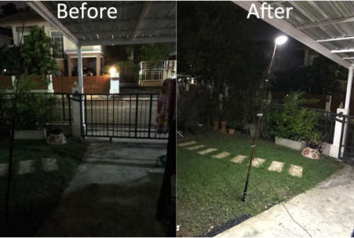 LED Camping Telescopic Fishing Pole Outdoor Battery Light Fishing Rod Light White