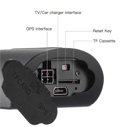 1080P 2.7" Vehicle Car DVR Camera Video Recorder Dash Cam G-Sensor GPS Dual Len Video Car Recorders