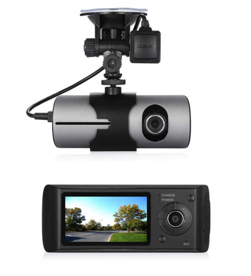 1080P 2.7" Vehicle Car DVR Camera Video Recorder Dash Cam G-Sensor GPS Dual Len Video Car Recorders