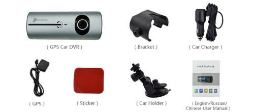 1080P 2.7" Vehicle Car DVR Camera Video Recorder Dash Cam G-Sensor GPS Dual Len Video Car Recorders