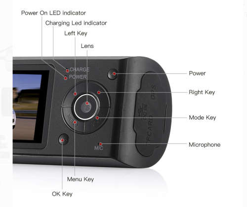 1080P 2.7" Vehicle Car DVR Camera Video Recorder Dash Cam G-Sensor GPS Dual Len Video Car Recorders