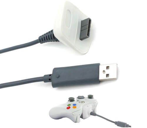 USB Charging Cable For Xbox 360 Wireless Game Controller