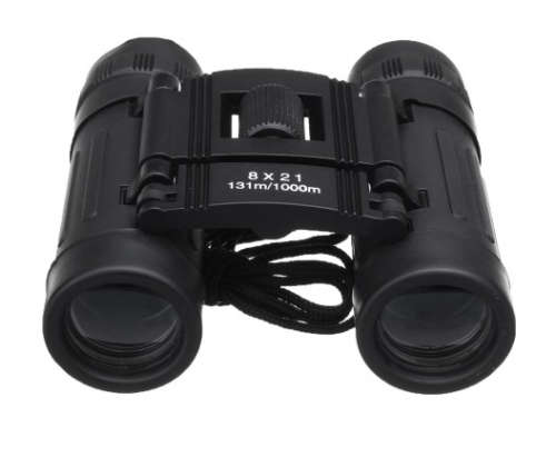 Mini 8X21 Folding Roof Prism BINOCULARS FOR HIKING/CAMPING