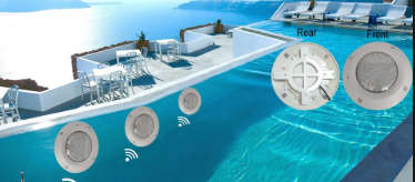 18W White Swimming Pool Light Underwater Waterproof Remote Control Wall Mounted Night Light