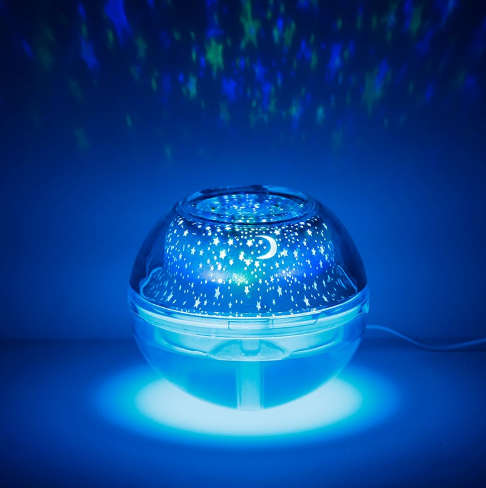 Crystal Night Light Projection Humidifier