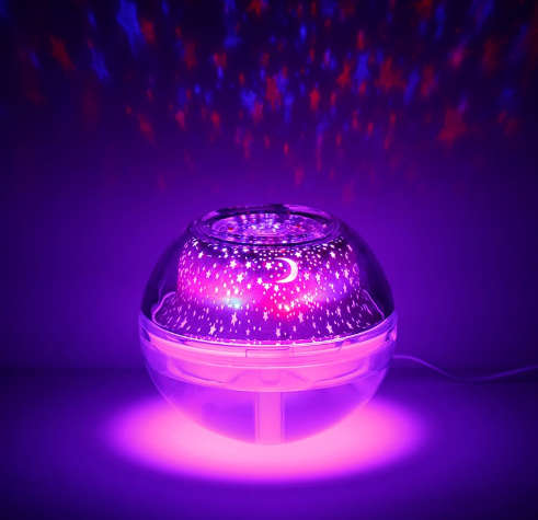 Crystal Night Light Projection Humidifier