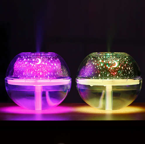 Crystal Night Light Projection Humidifier