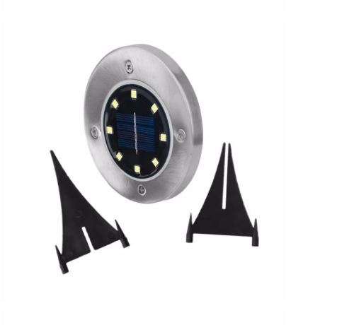 8 LED SOLAR POWERED GROUND LIGHT