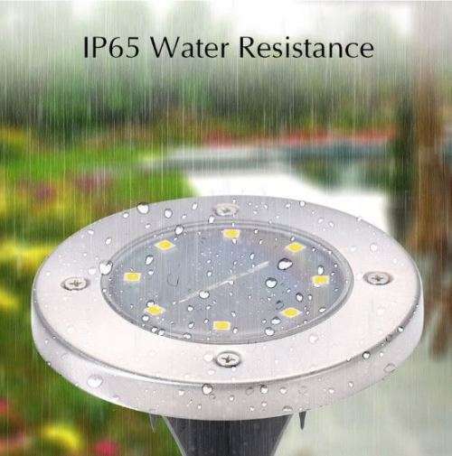 8 LED SOLAR POWERED GROUND LIGHT