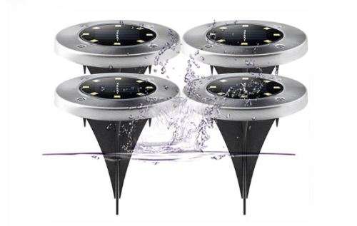 8 LED SOLAR POWERED GROUND LIGHT