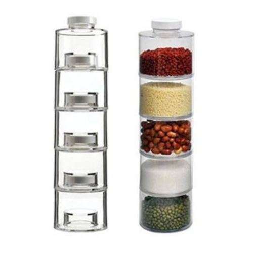 6 SELF STACKING SPICE BOTTLES