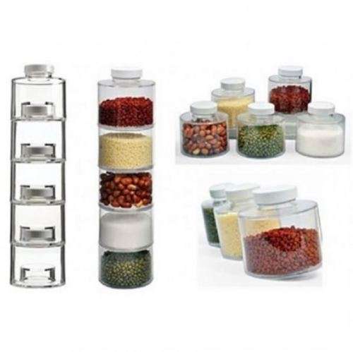 6 SELF STACKING SPICE BOTTLES