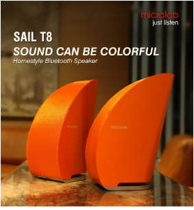 Microlab T8 Bluetooth Speaker Orange Colour