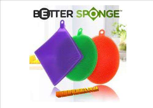 Better Home Item Sponge Anti-Bacterial Kitchen Cleaner High-grade Silicone 3PCS   Specifications: