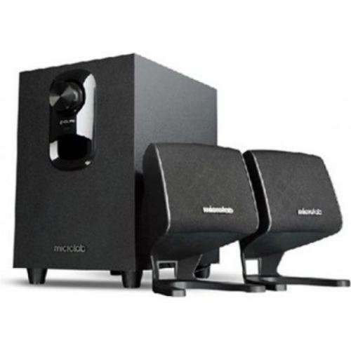 MICROLAB JUST LISTEN 2.1 SUB HOOFER SPEAKER WITH REMOTE CONTROL AND USB PORT